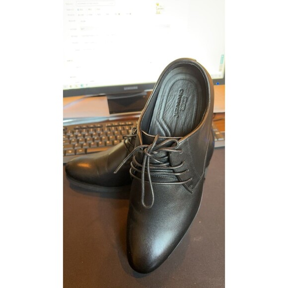 US10 CHAMARIPA Elevator Shoes Men Black Oxford Dress Shoes increase 10cm/3.9inch main image 5